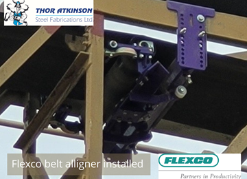 Flexco Belt Alligner Installed